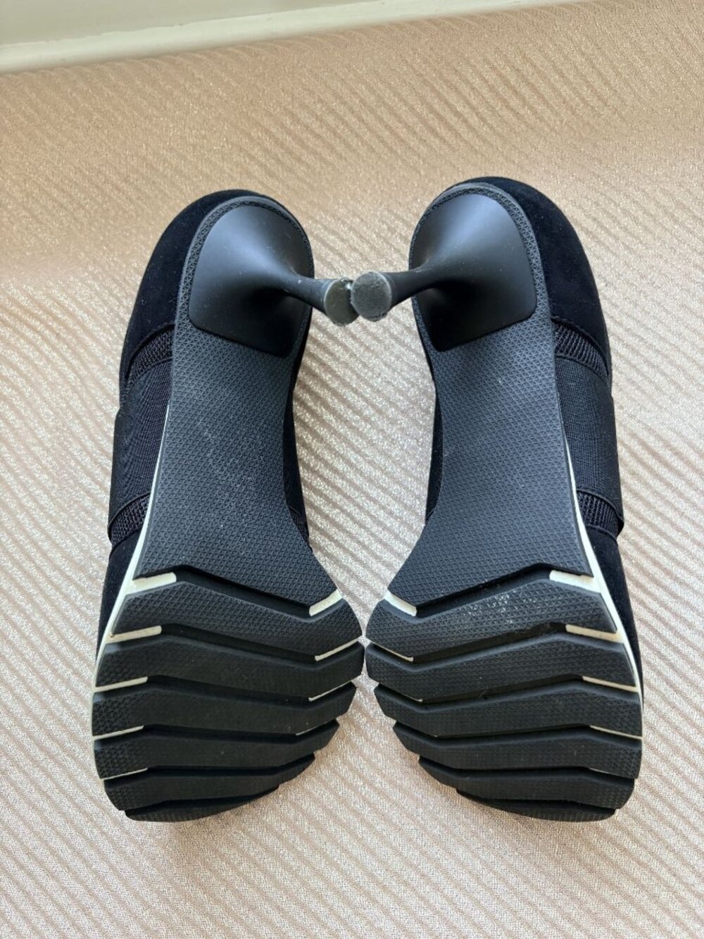 Sneex The Icon Black Hybrid Sneaker Stiletto Heels Womens 8 - Picture 7 of 8
